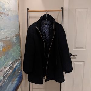 J Crew Women's Stadium Cloth Cocoon Wool Coat